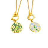 Personalized Pastoral Style Enamel Glaze Pendant Necklace